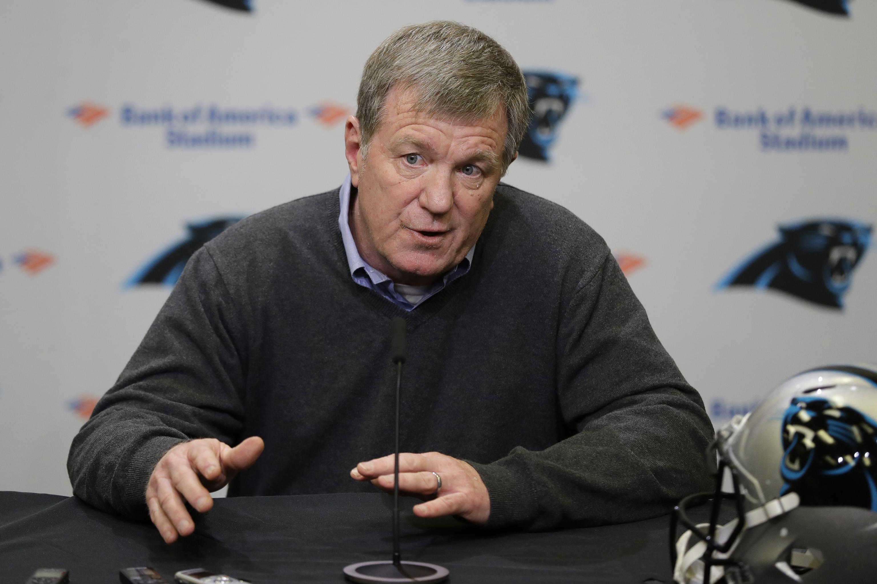 Carolina Panthers' general manager hiriring to be made by tomorrow