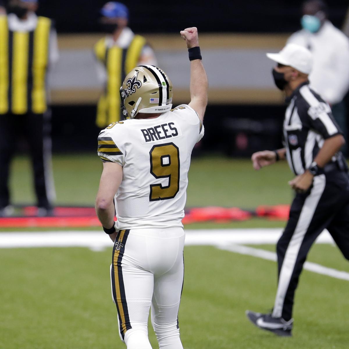 New Orleans Saints quarterback Drew Brees surpasses 80,000 career