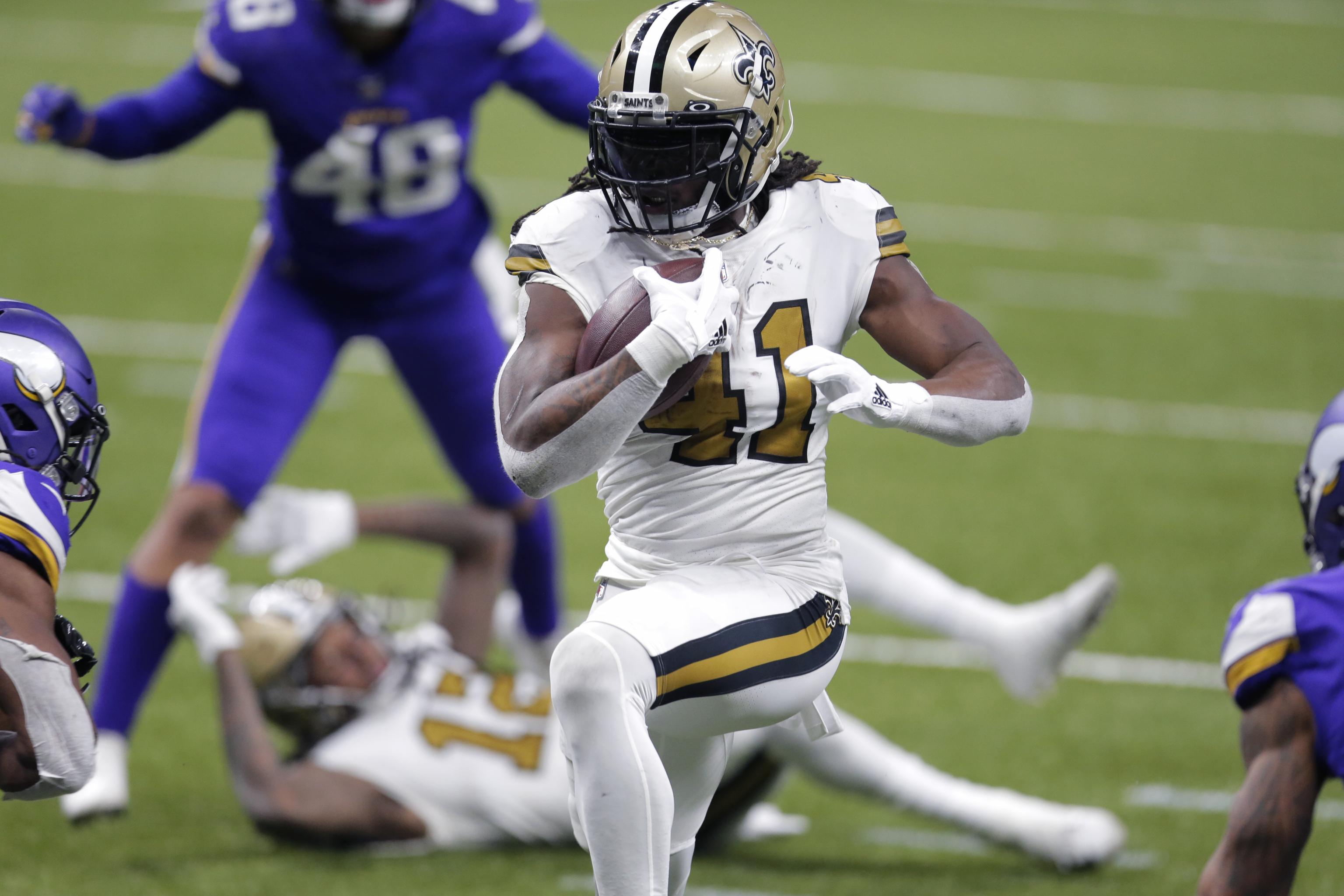 Game recap - Alvin Kamara's six-touchdown performance powers New Orleans  Saints to 52-33 win over Vikings, fourth straight NFC South title