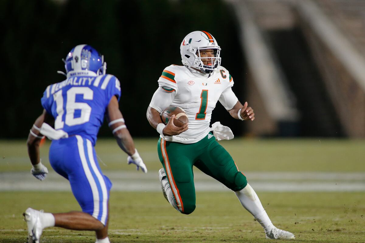 D'Eriq King to Return to Miami for 2021 Season, Will Forgo NFL Draft | Bleacher Report | Latest ...