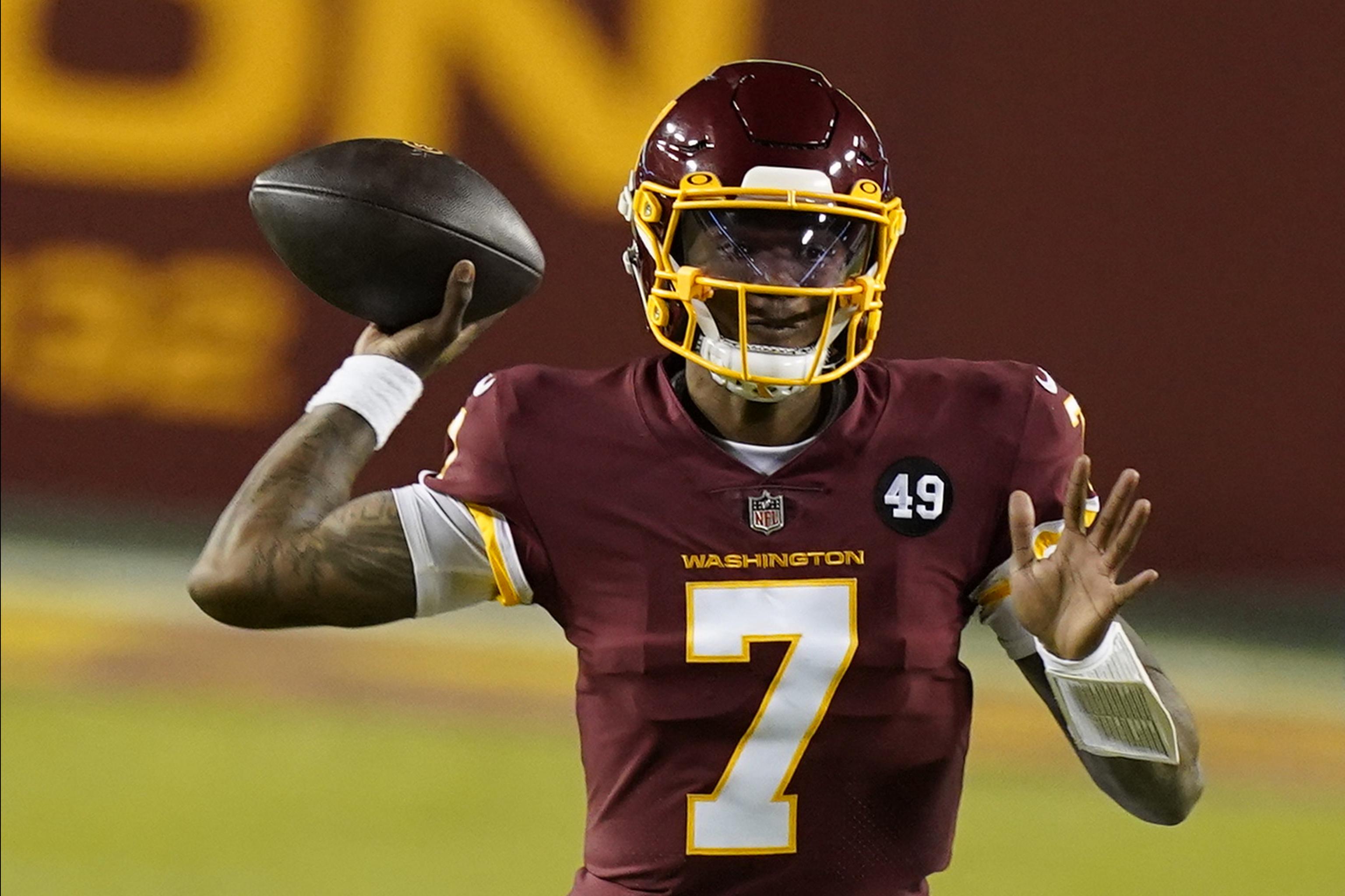 Washington Redskins Dwayne Haskins at Ravens playoff game