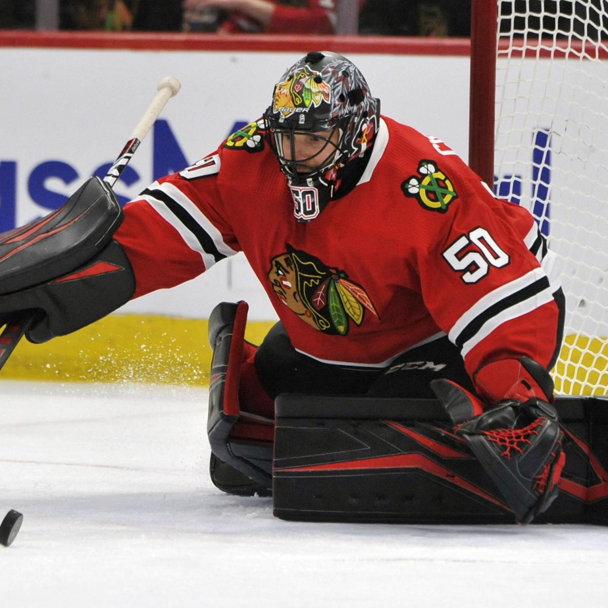 Blackhawks' goalie tandem is Corey Crawford, Malcolm Subban — for now -  Chicago Sun-Times