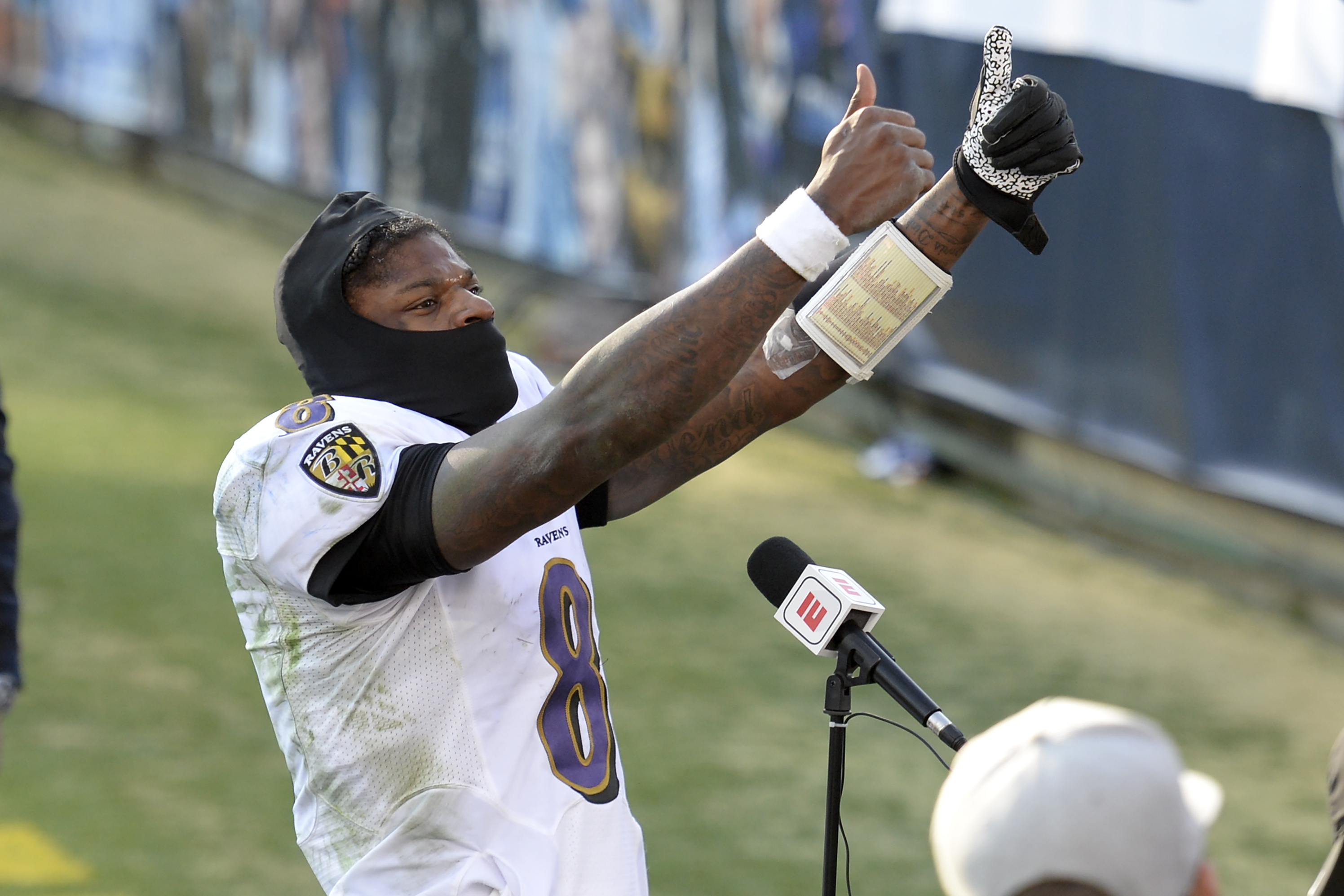 Lamar Jackson Addresses The Media Following Ravens Win 