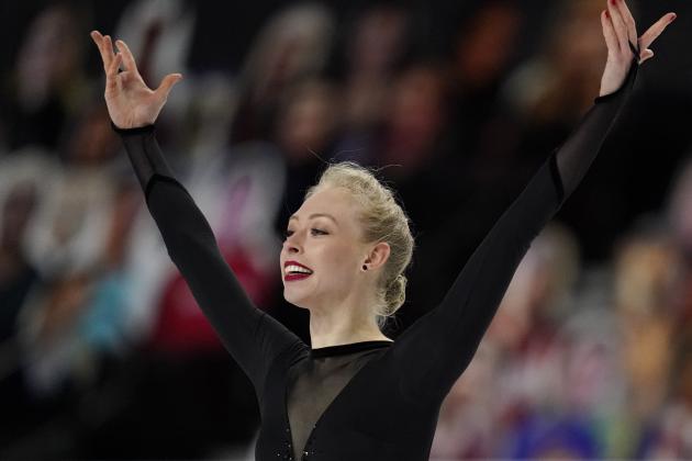 Bradie Tennell performs during the women's short program at the U.S. Figure Skating Championships, Thursday, Jan. 14, 2021, in Las Vegas. (AP Photo/John Locher)