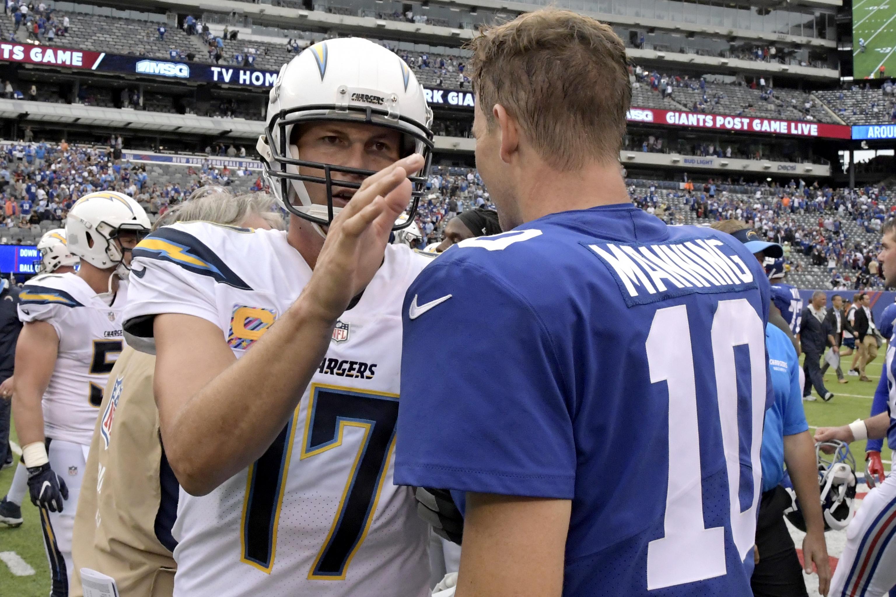 Can Chargers' Philip Rivers catch Giants' Eli Manning, Steelers' Ben  Roethlisberger?