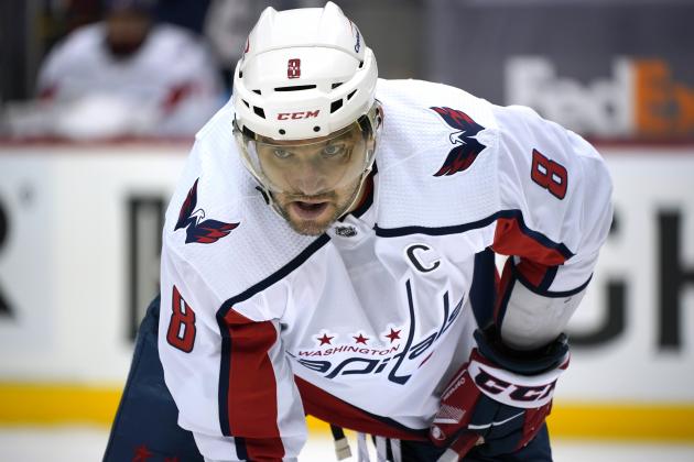 Washington Capitals' Alex Ovechkin prepares for a face-off during the second period of an NHL hockey game against the Pittsburgh Penguins in Pittsburgh, Sunday, Jan. 17, 2021. (AP Photo/Gene J. Puskar)
