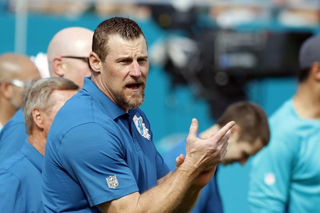 Miami Dolphins interim head coach Dan Campbell cheers his team before an NFL football game against the Indianapolis Colts, Sunday, Dec. 27, 2015, in Miami Gardens, Fla.  (AP Photo/Joe Skipper)