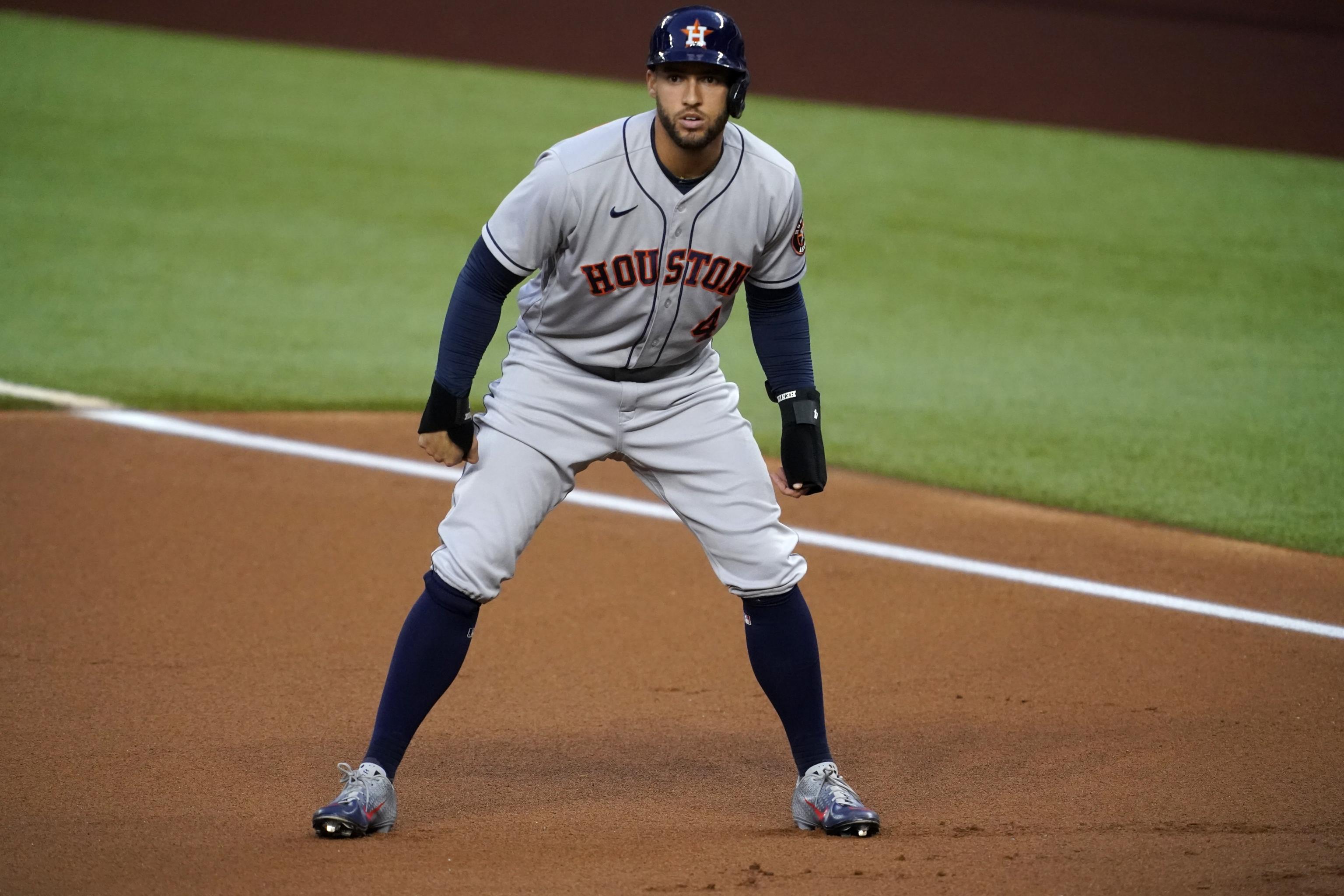 George Springer Autographed Toronto Blue Custom Baseball Jersey