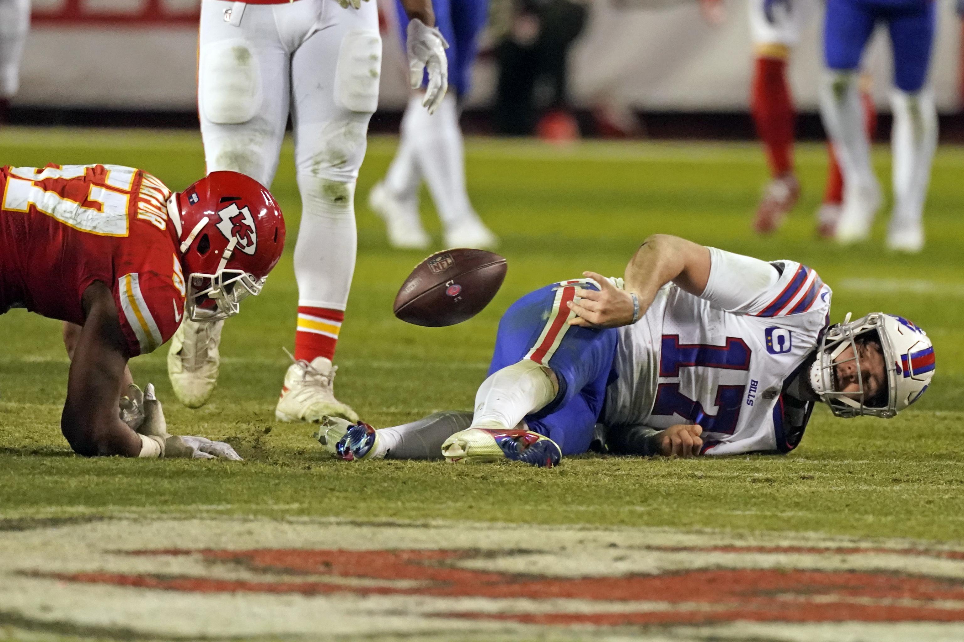 Bills' Josh Allen Says He's 'Disappointed' He Threw Ball at Chiefs
