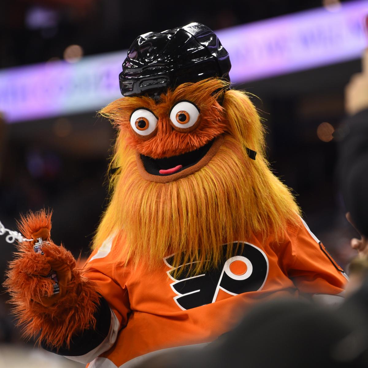 Gritty Is! The Philadelphia Flyers whacky mascot 