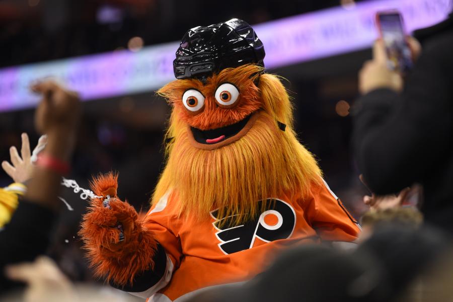 Sports Images, Inc. NHL Mascots - Philadelphia Flyers - 6 Gritty Action  Figure, Orange