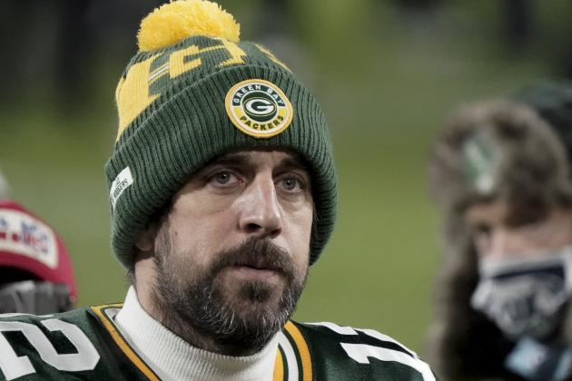 Green Bay Packers quarterback Aaron Rodgers (12) walks off the field after the NFC championship NFL football game against the Tampa Bay Buccaneers in Green Bay, Wis., Sunday, Jan. 24, 2021. The Buccaneers defeated the Packers 31-26 to advance to the Super Bowl. (AP Photo/Morry Gash) Green Bay Packers quarterback Aaron Rodgers (12) walks off the field after the NFC championship NFL football game against the Tampa Bay Buccaneers in Green Bay, Wis., Sunday, Jan. 24, 2021. The Buccaneers defeated the Packers 31-26 to advance to the Super Bowl. (AP Photo/Morry Gash)