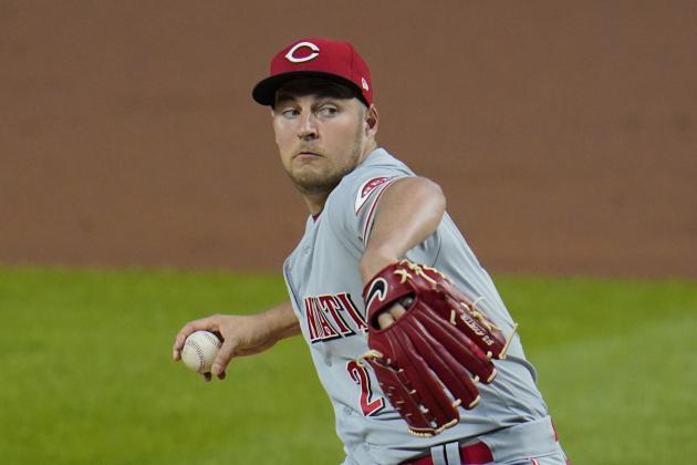 FILE - In this Friday, Sept. 4, 2020 file photo, Cincinnati Reds starting pitcher Trevor Bauer delivers during the fourth inning of the second baseball game of a double header against the Pittsburgh Pirates in Pittsburgh. Trevor Bauer's agent says the pitcher is rejecting the Cincinnati Reds' $18.9 million qualifying offer. The right-hander, who turns 30 in January, was given the offer on Sunday, Nov. 1, 2020 and had until Nov. 11 to make his decision. (AP Photo/Gene J. Puskar, File)