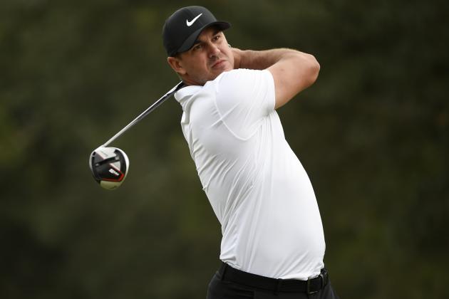 Brook Koepka hits his tee shot on the first hole during the final round of the Houston Open golf tournament, Sunday, Nov. 8, 2020, in Houston. (AP Photo/Eric Christian Smith)