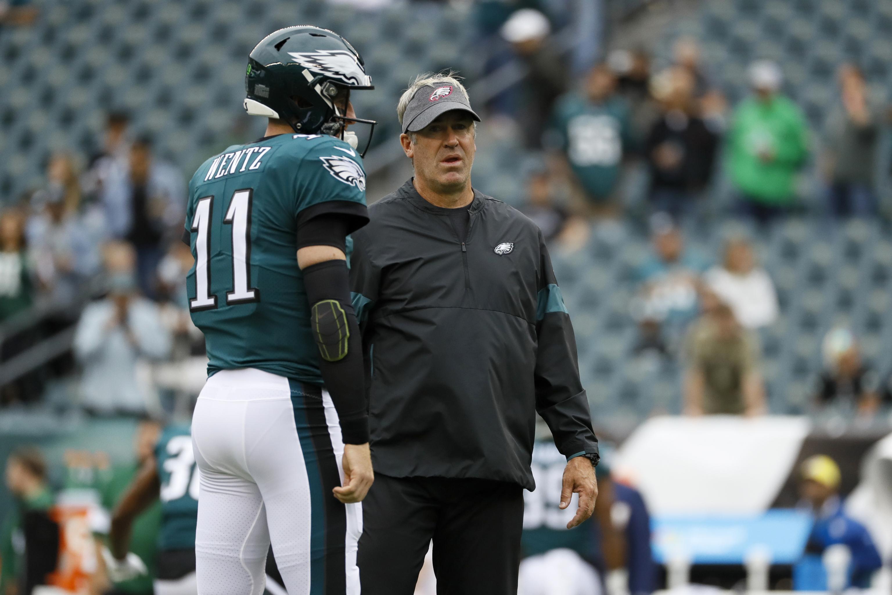 Eagles' Carson Wentz held out of Friday practice; Pederson