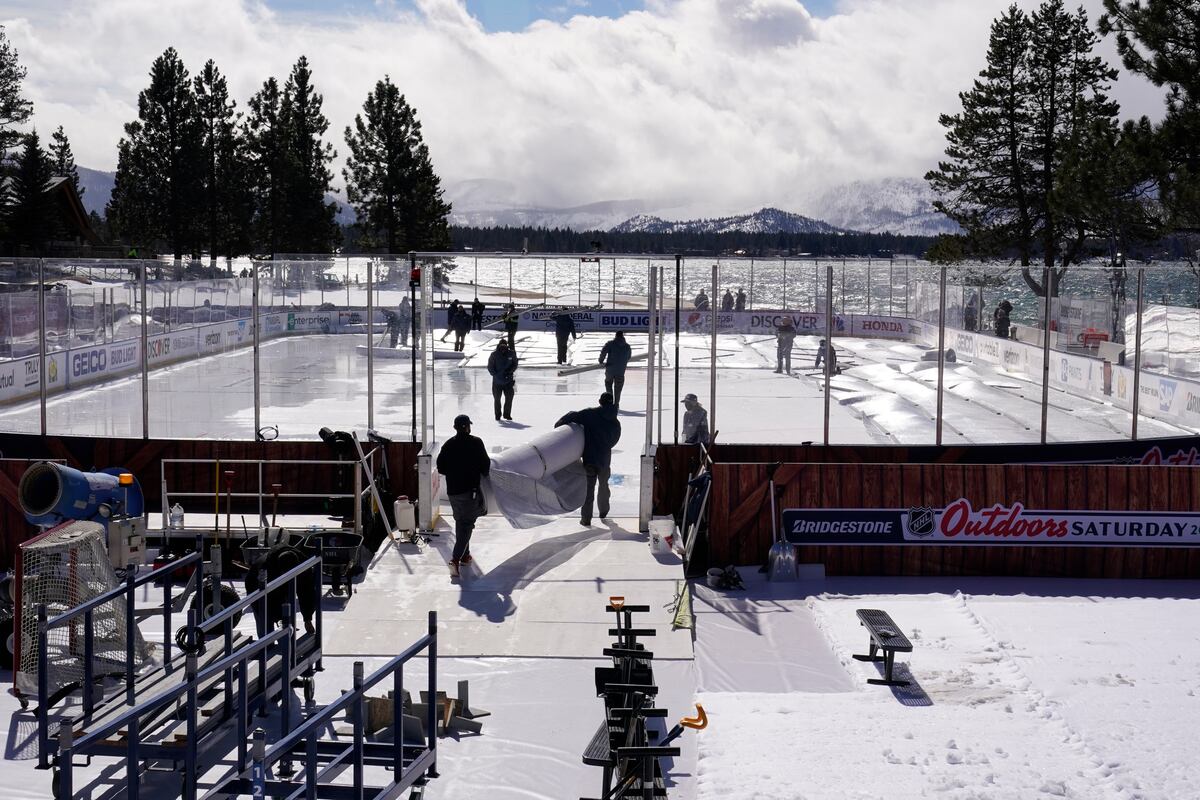 Video NHL's 1st Outdoor Lake Tahoe Game Provides Breathtaking Views