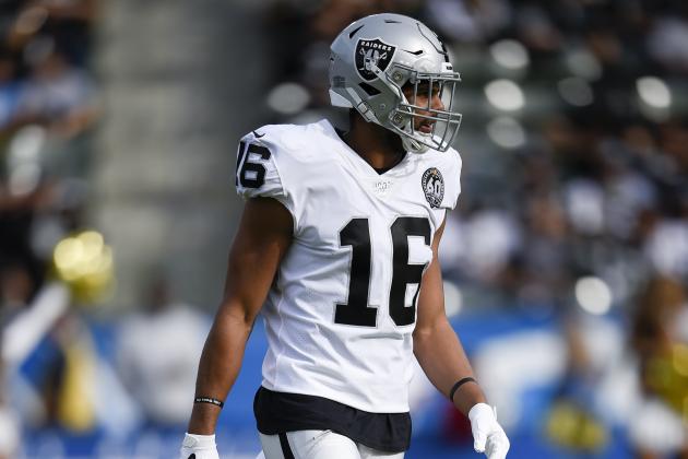 Oakland Raiders wide receiver Tyrell Williams in action during the first half of an NFL football game against the Los Angeles Chargers in Carson, Calif., Sunday, Dec. 22, 2019. (AP Photo/Kelvin Kuo)