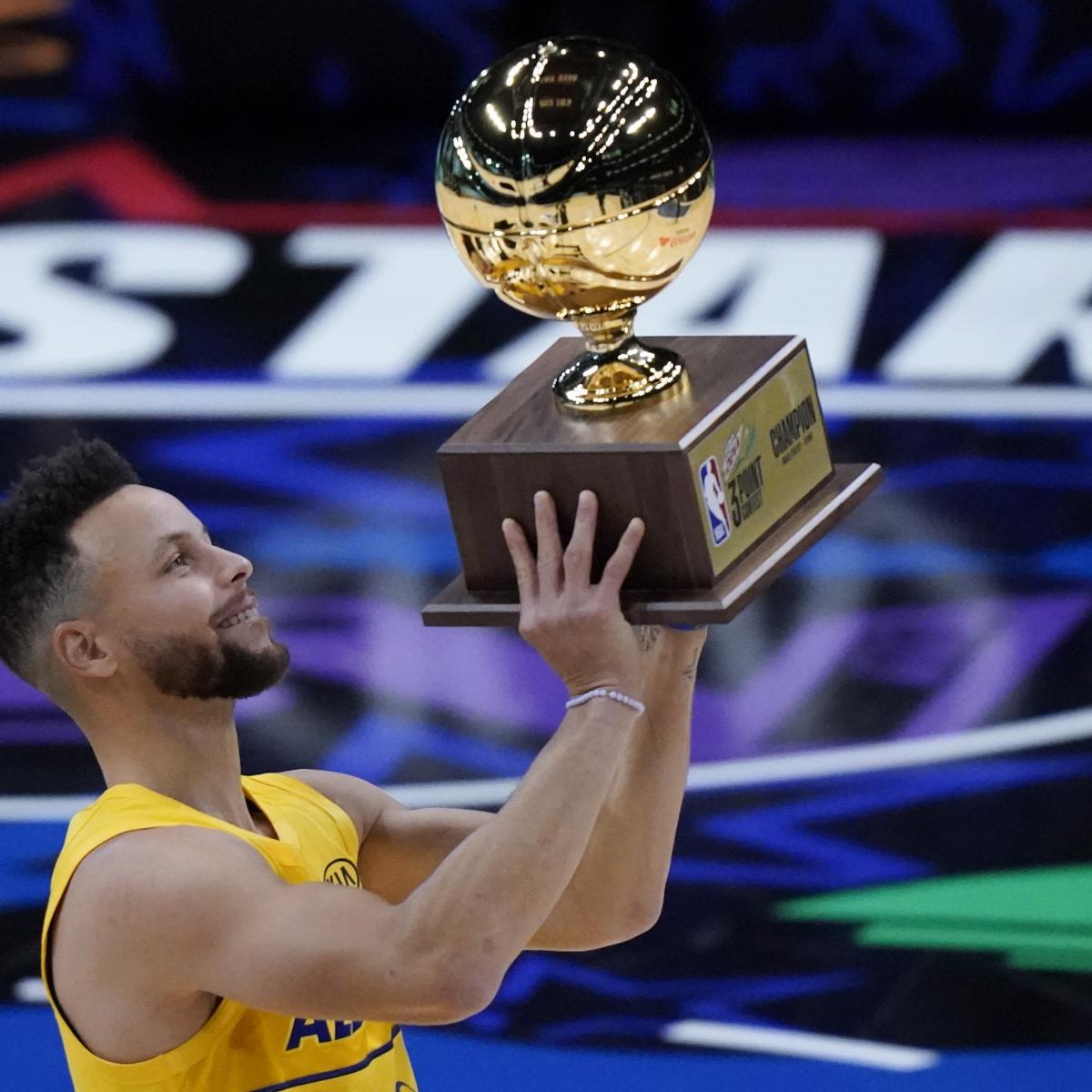 Klay Thompson tops Warriors teammate Steph Curry to win three-point contest  – New York Daily News