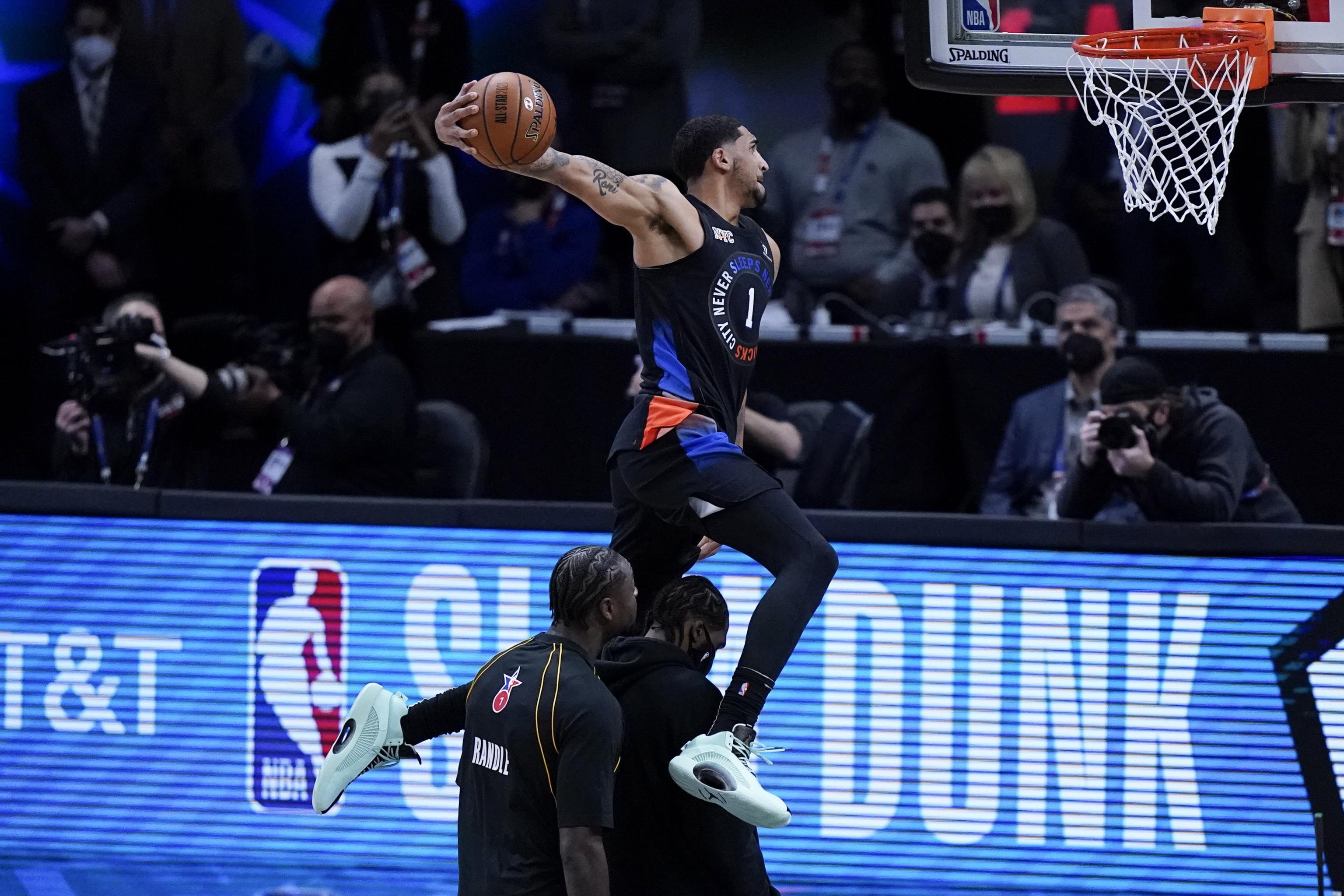 Knicks' Obi Toppin's jam not enough in NBA Slam Dunk contest