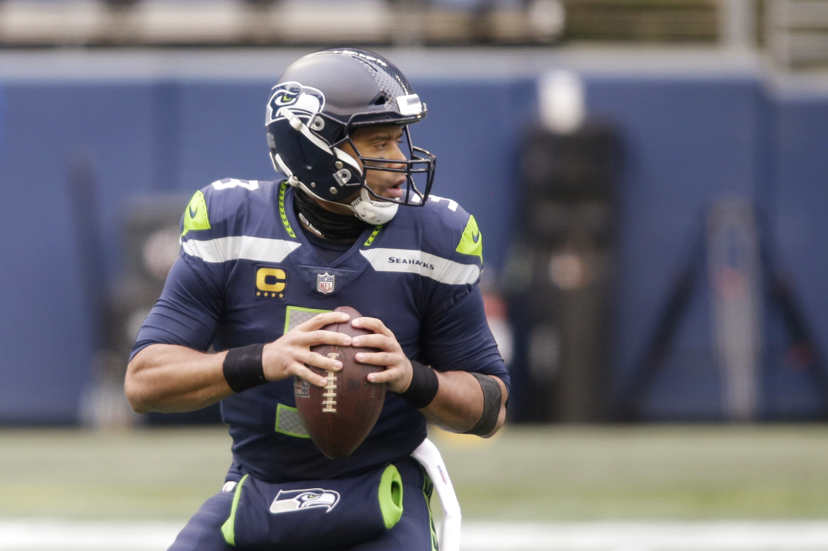 Seahawks' Russell Wilson Reports To OTAs