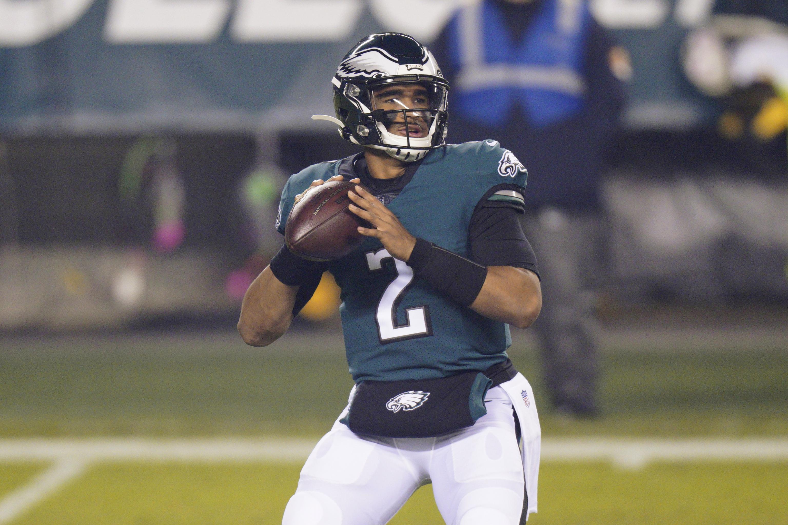 PFF PHI Eagles on X: Jalen Hurts will be the starting QB for the Eagles  next season, Howie Roseman has confirmed.  / X