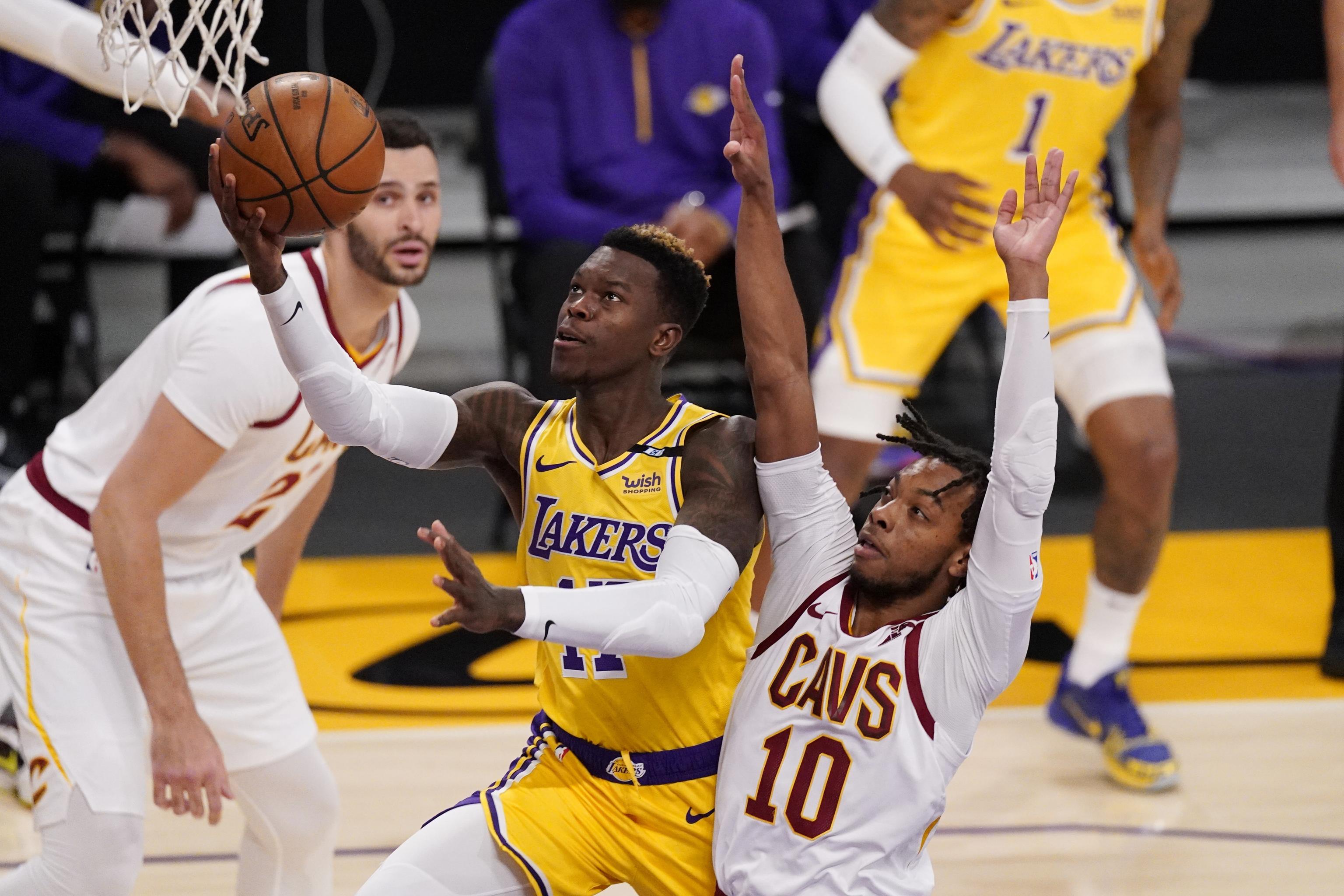 Dennis Schroder Lakers Pull Away From Cavs To Snap 4 Game Losing Streak Bleacher Report Latest News Videos And Highlights