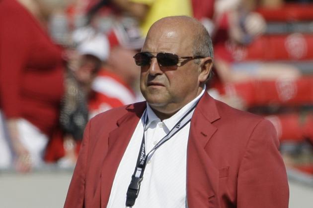FILE - In this Sept. 12, 2009, filep hoto, Wisconsin athletic director Barry Alvarez look on from the sidelines during an NCAA football game in Madison, Wis. Thirty years after he finished his playing career at Nebraska, Alvarez went to Wisconsin and built the Badgers' program in the image of the Cornhuskers. No one's more excited than Alvarez, now Wisconsin's athletic director, about Nebraska playing its inaugural Big Ten game on the Badgers' field on Saturday. (AP Photo/Morry Gash, File)
