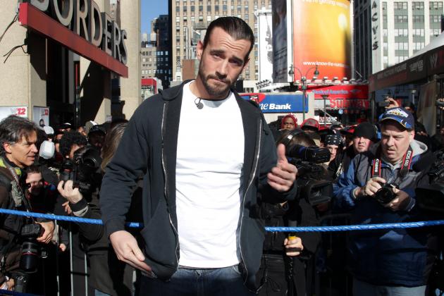 WWE Superstar CM Punk poses at Madison Square Garden, Friday, Nov. 18, 2011, in New York, during a rally leading up to the 25th Anniversary of Survivor Series, taking place Sunday at Madison Square Garden. The event will feature actor and wrestling favorite Dwayne