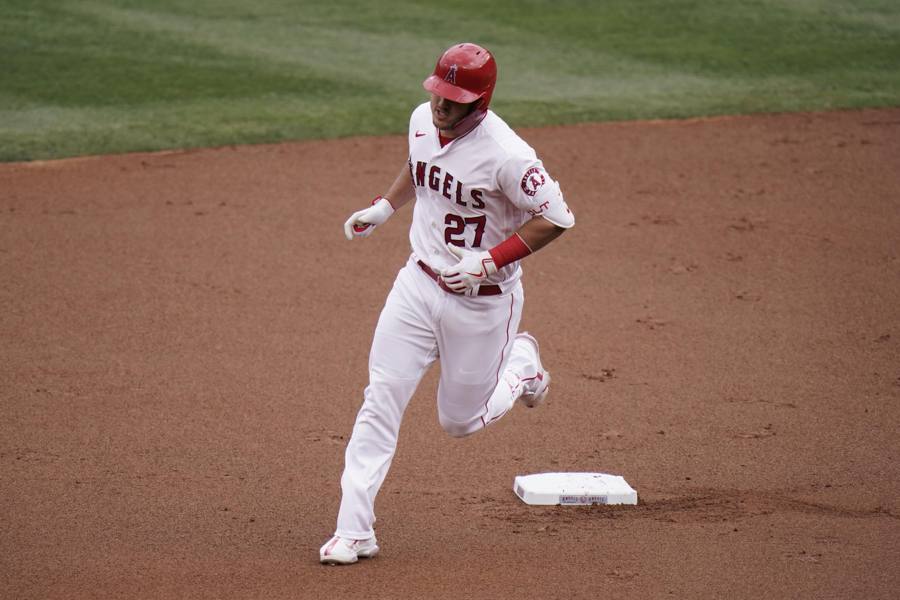 Angels' Mike Trout, Millville, N.J. native and 3-time AL MVP