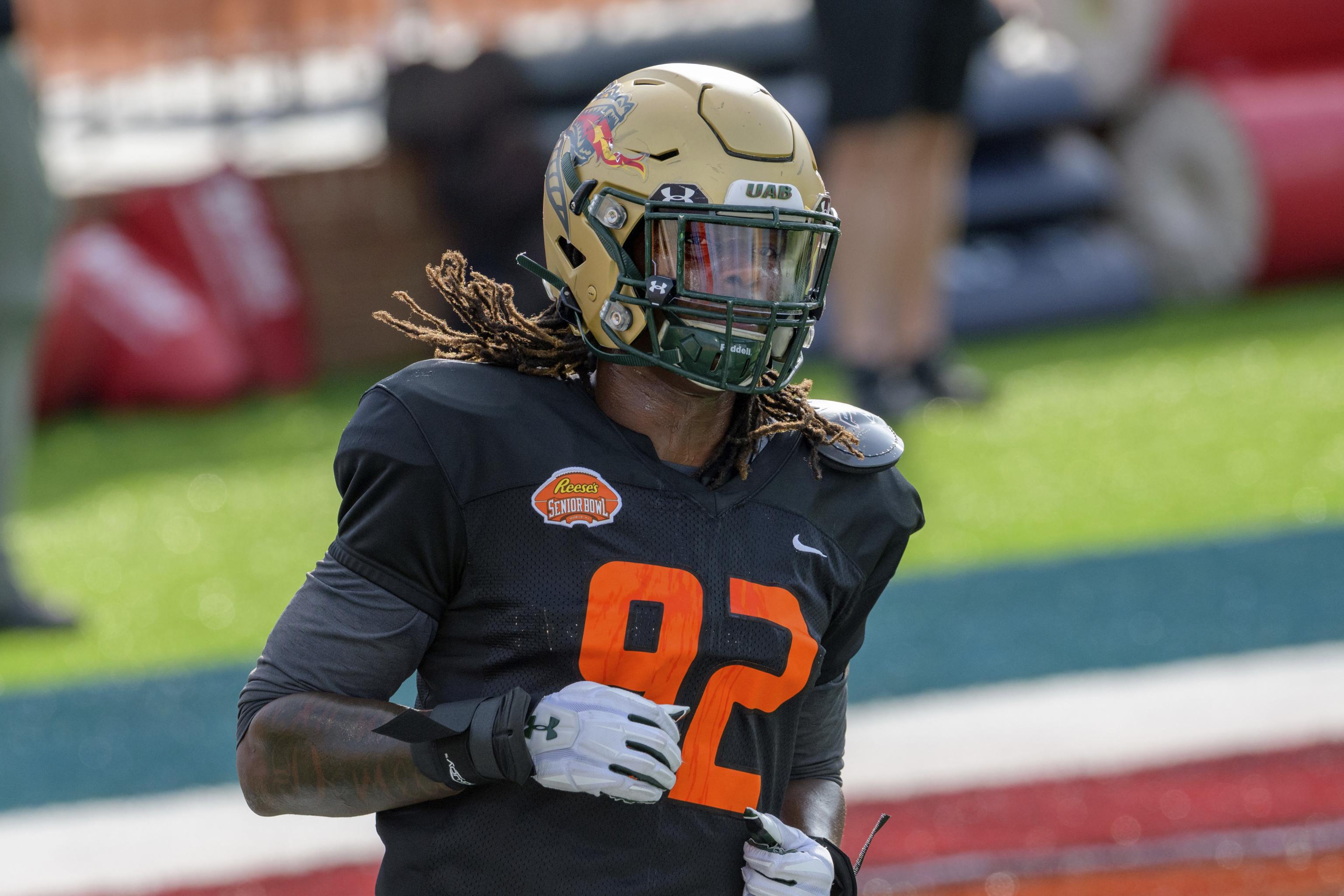 Jacksonville Jaguars defensive end Jordan Smith (92) during a pre