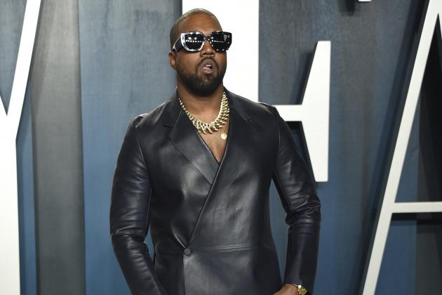 Kanye West arrives at the Vanity Fair Oscar Party on Sunday, Feb. 9, 2020, in Beverly Hills, Calif. (Photo by Evan Agostini/Invision/AP)