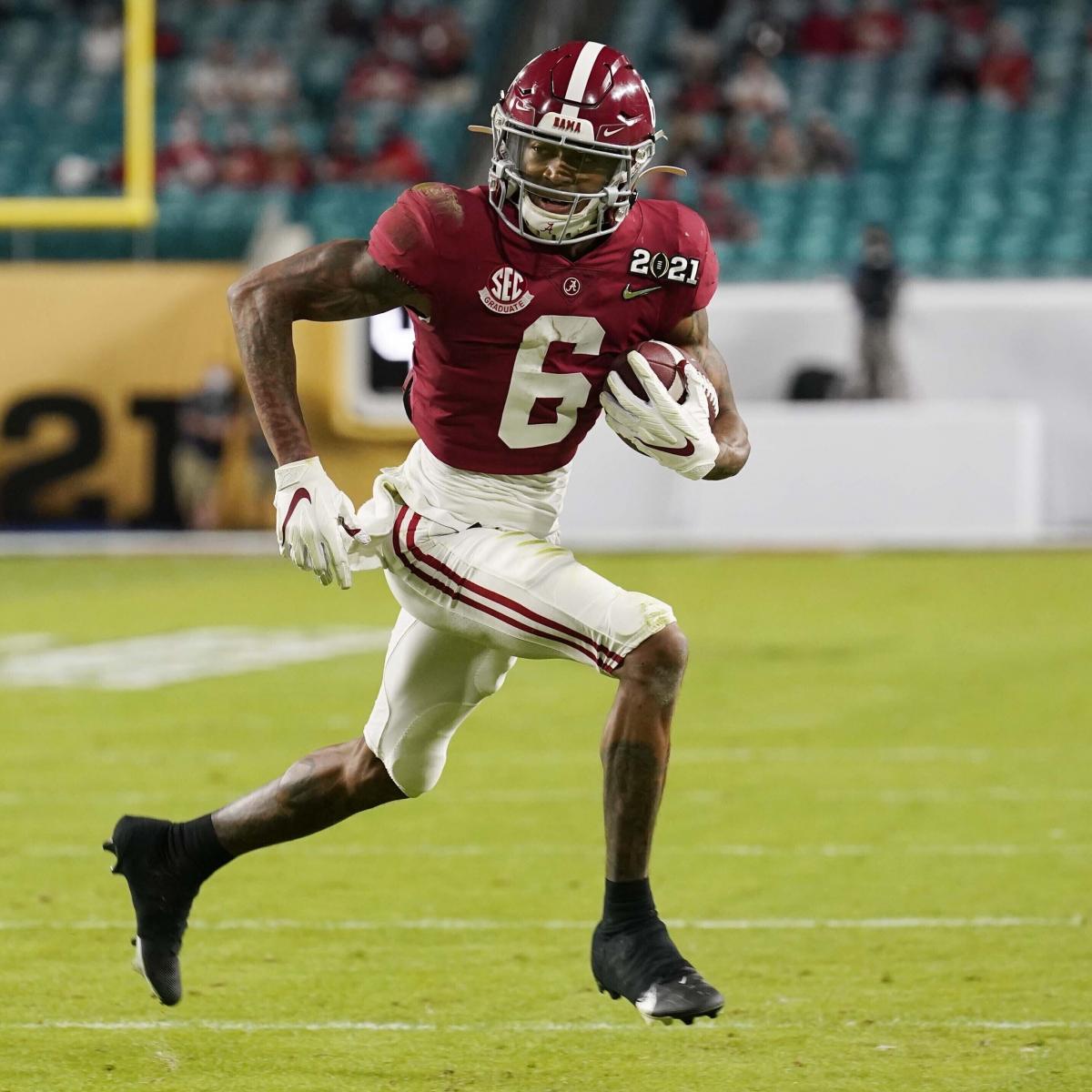 DeVonta Smith on weight questions: 'We're not weightlifting. We're