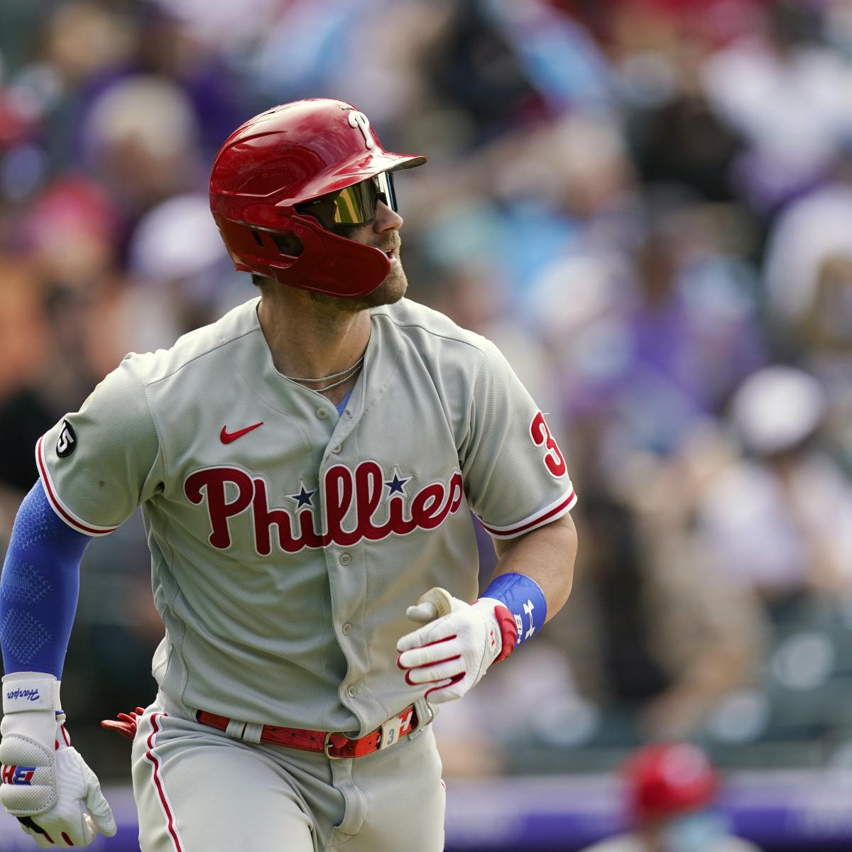 Bryce Harper out for Phillies vs. Mets with Minor Wrist Injury