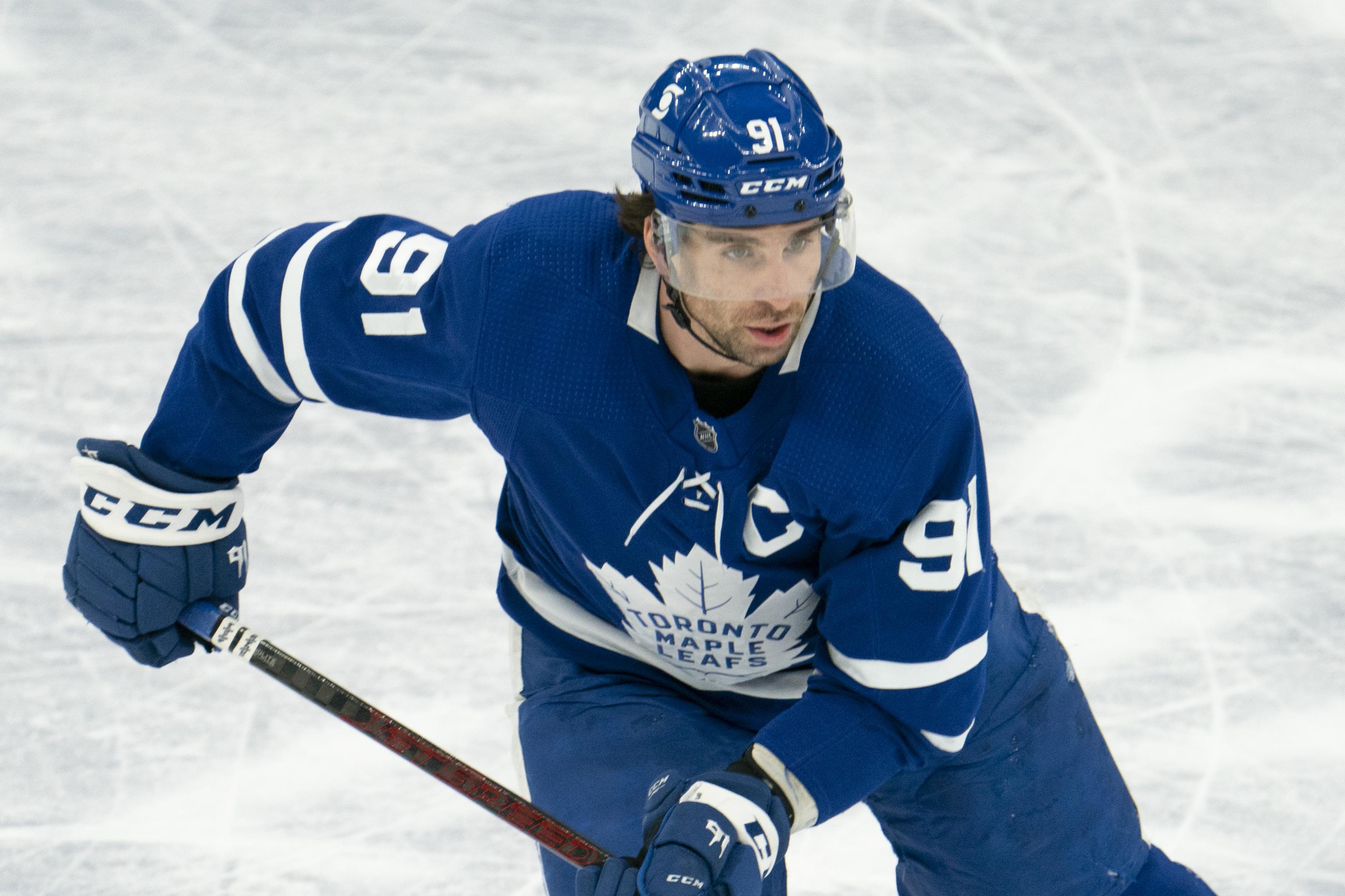 NHL: Toronto Maple Leafs captain John Tavares stretchered off ice