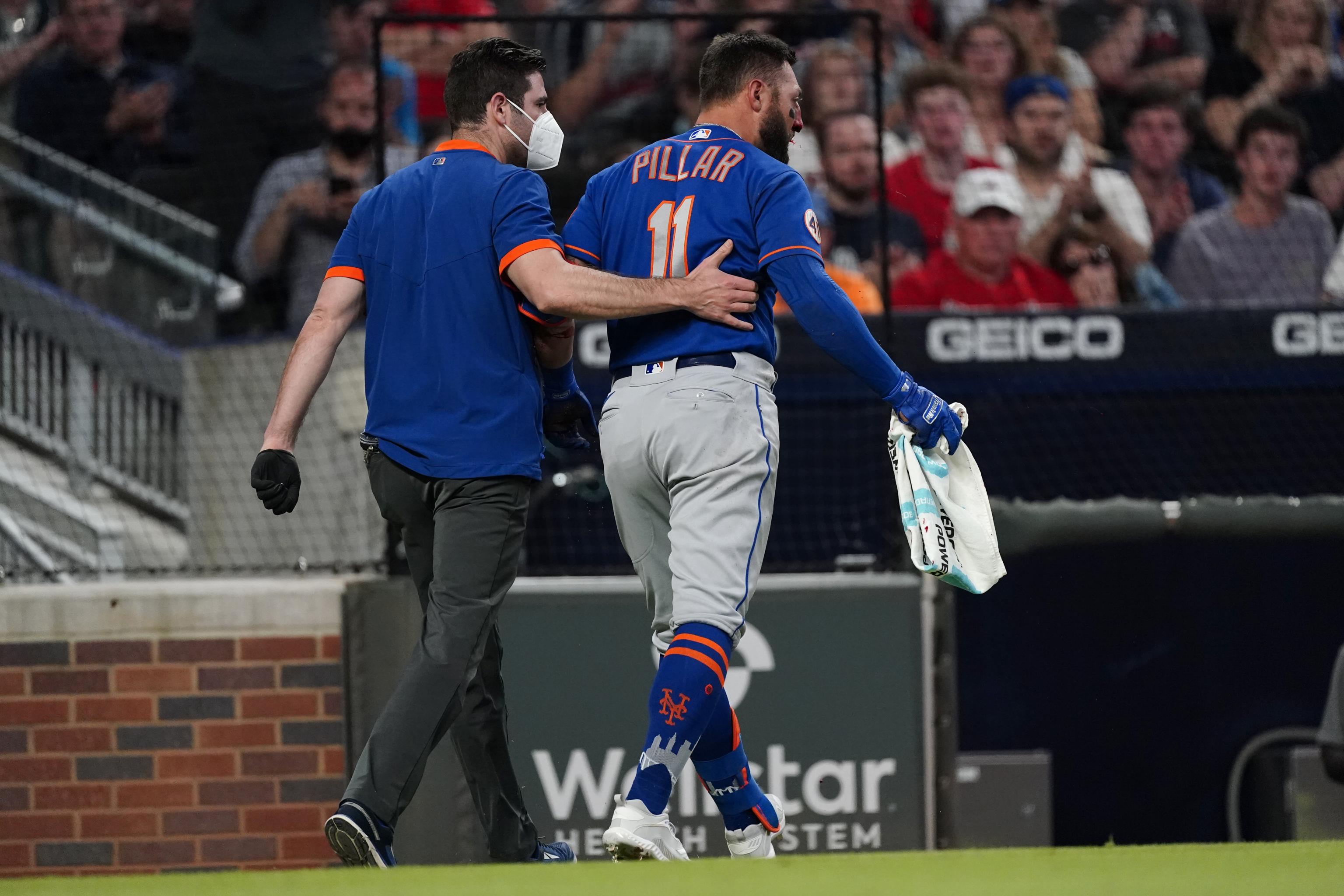 Mets' Kevin Pillar Suffered Broken Nose Injury After Taking Pitch to Face, News, Scores, Highlights, Stats, and Rumors