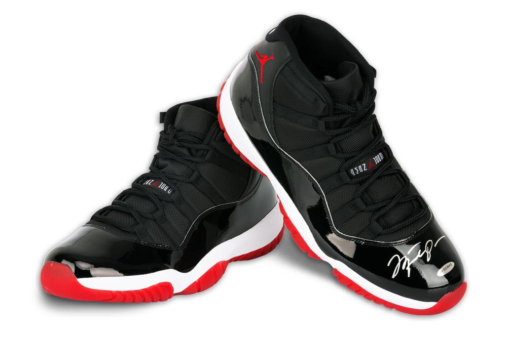 Michael Jordan Autographed Nike Air Jordan 11 Retro Bred 2019 Shoes