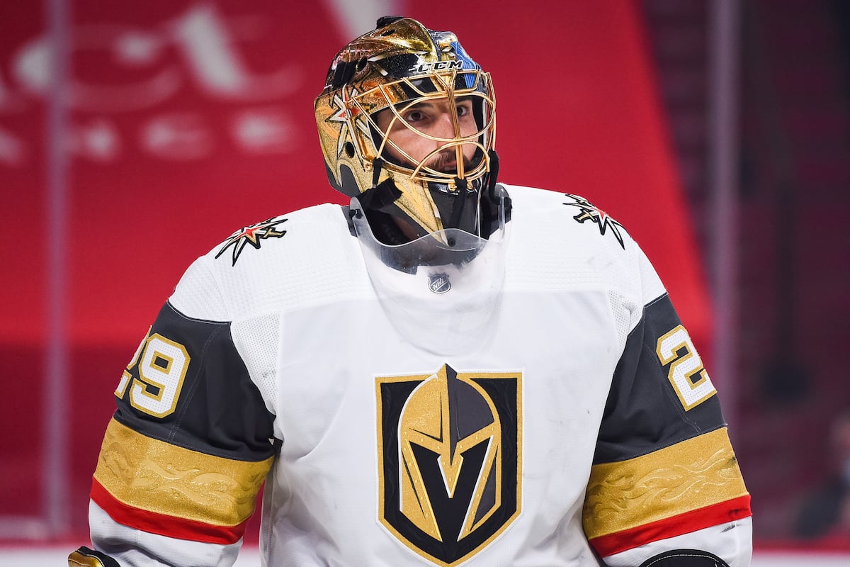 Golden Knights' Marc-Andre Fleury Wins 2020-21 Vezina Trophy