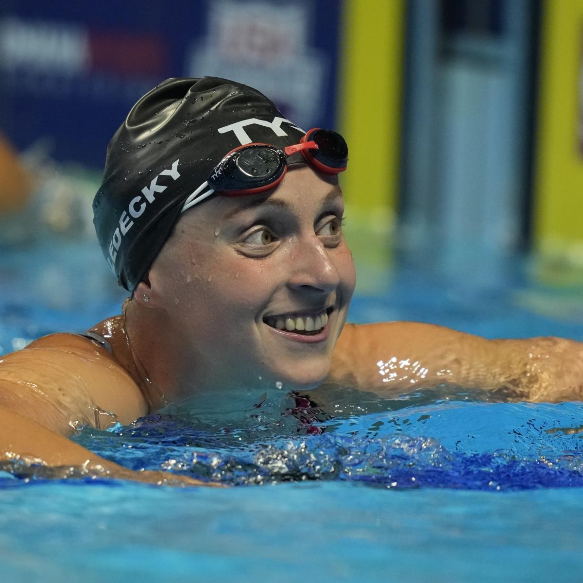 ﻿Katie Ledecky Wins Gold Medal During Women's 800M Freestyle at 2021
