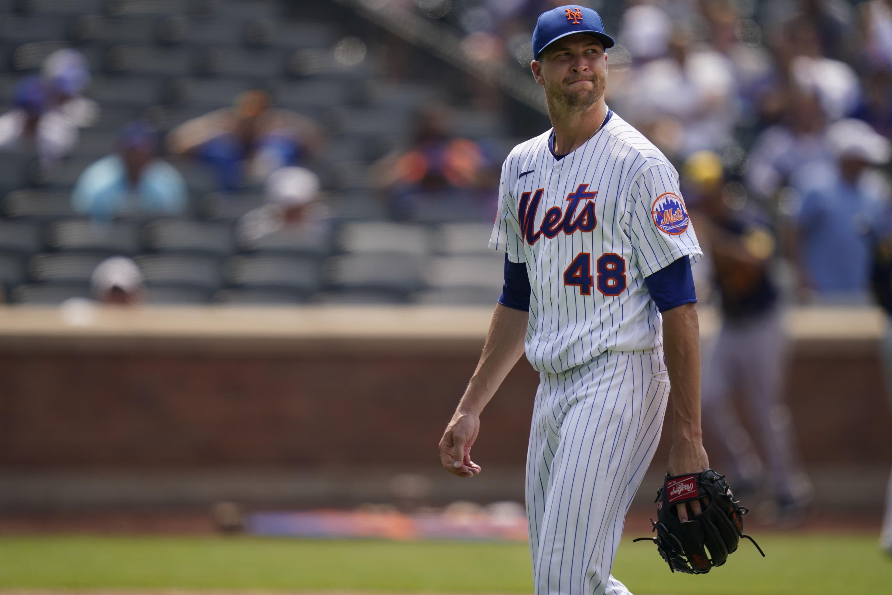 Mets' Jacob deGrom Shut Down for Remainder of 2021 Season with