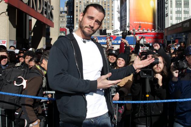 WWE Superstar CM Punk poses at Madison Square Garden, Friday, Nov. 18, 2011, in New York, during a rally leading up to the 25th Anniversary of Survivor Series, taking place Sunday at Madison Square Garden. The event will feature actor and wrestling favorite Dwayne