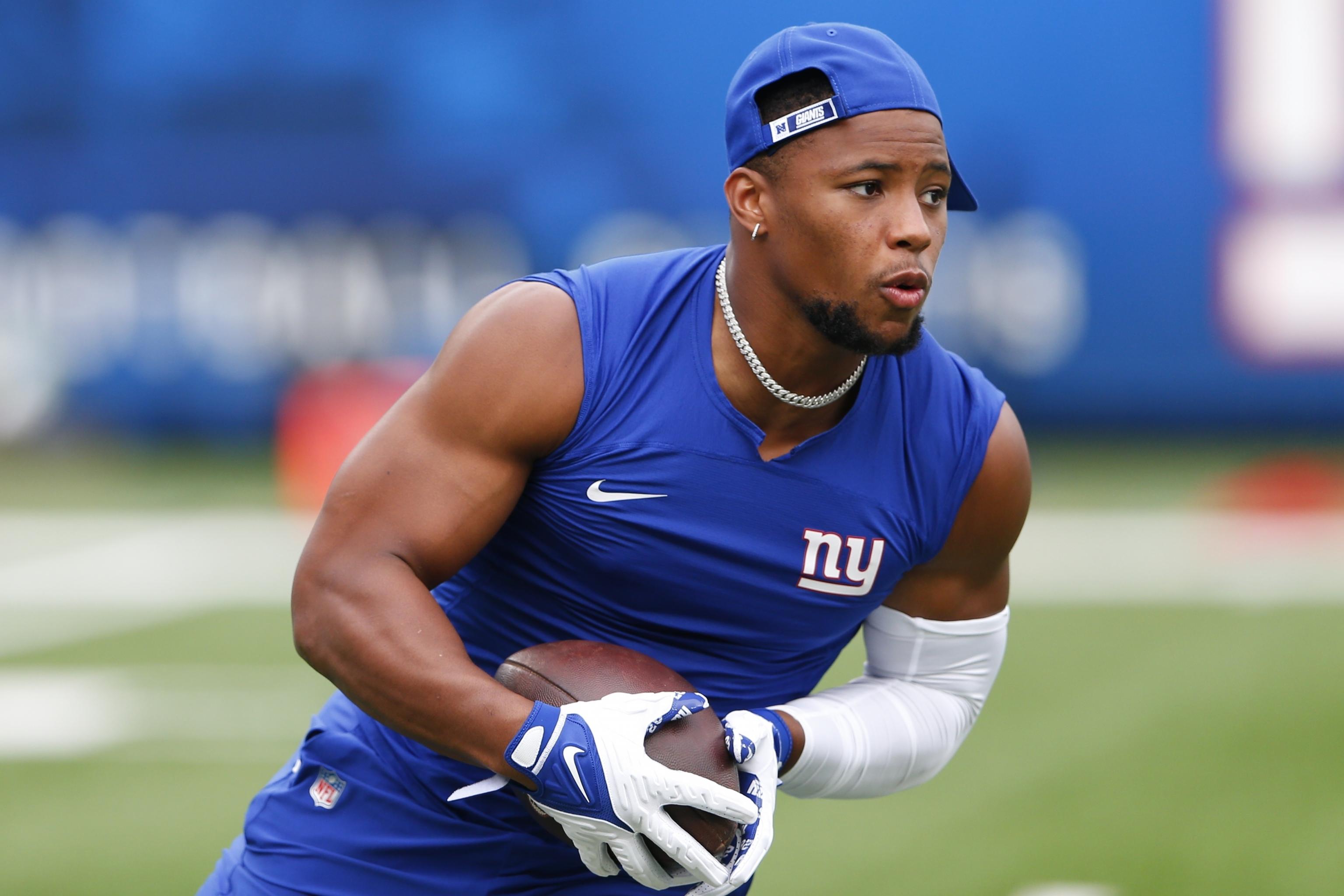 Giants practice report: Saquon Barkley 'limited' — but still is closer to  Week 1 return