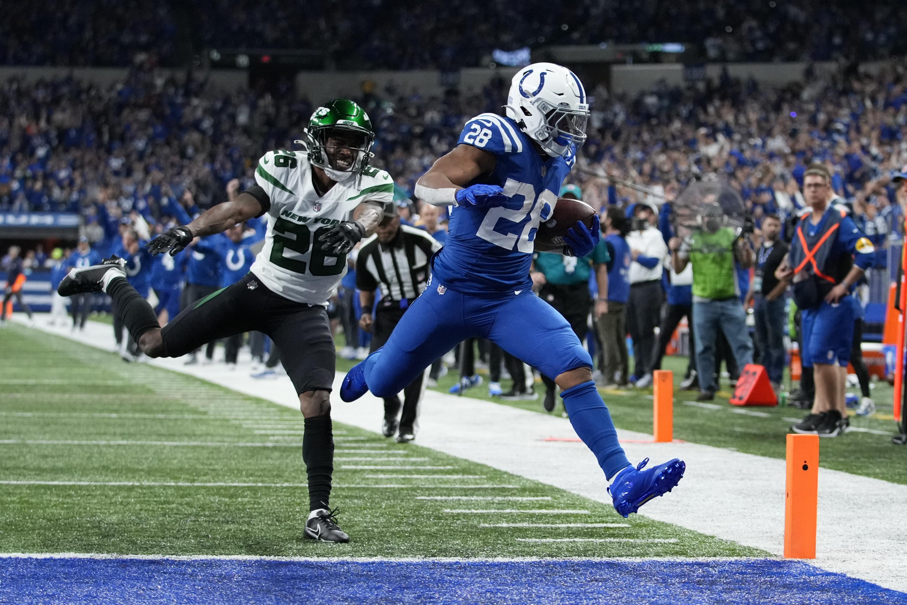 Colts riding Jonathan Taylor, man coverage to playoffs after bad start