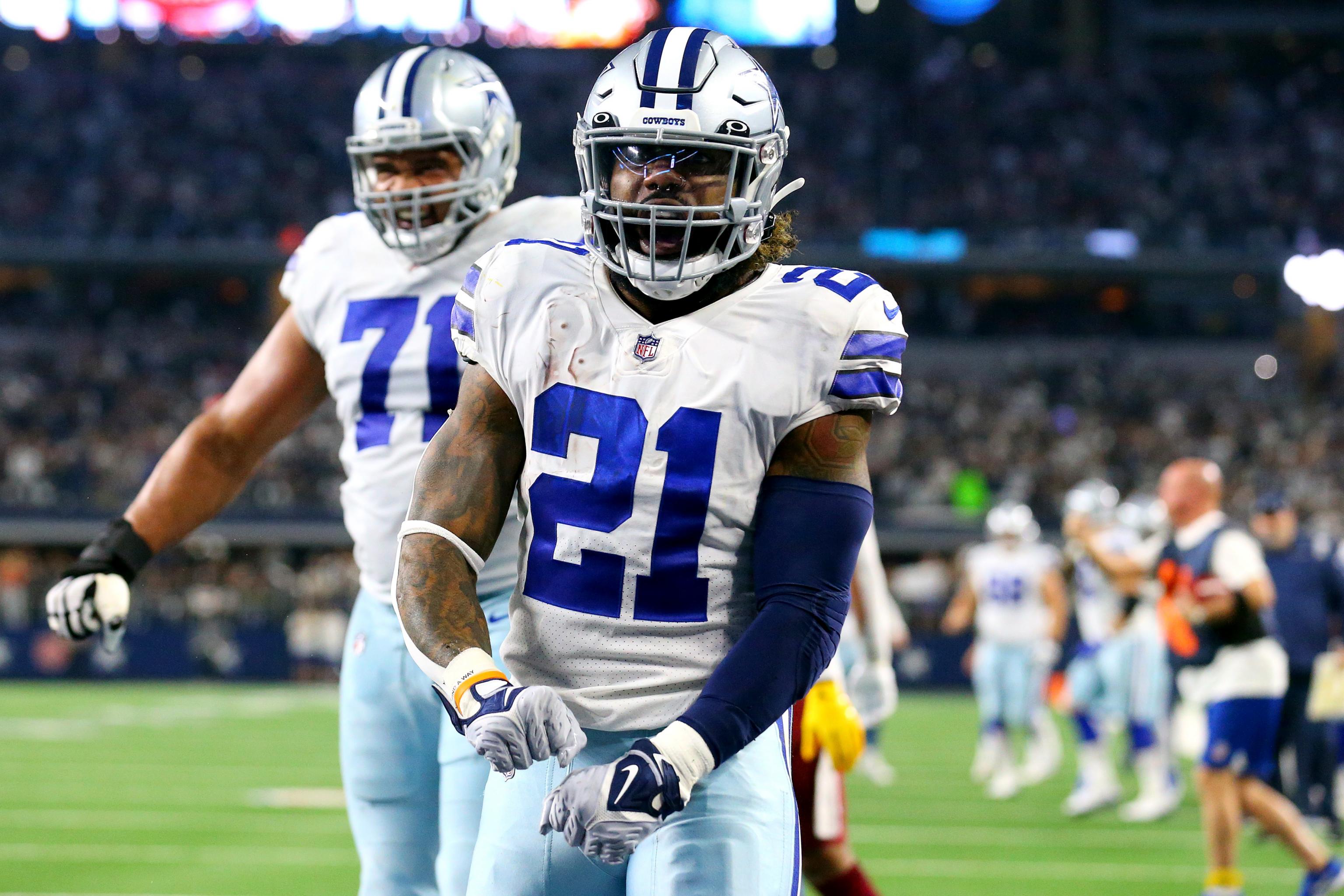 Ezekiel Elliott #21 Nfc East Division Champions Super Bowl 2021