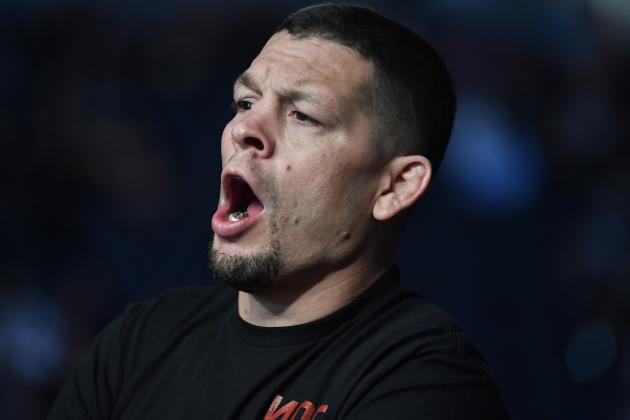 LAS VEGAS, NEVADA - SEPTEMBER 25: Nate Diaz corners Nick Maximov in his middleweight fight during the UFC 266 event on September 25, 2021 in Las Vegas, Nevada. (Photo by Chris Unger/Zuffa LLC)