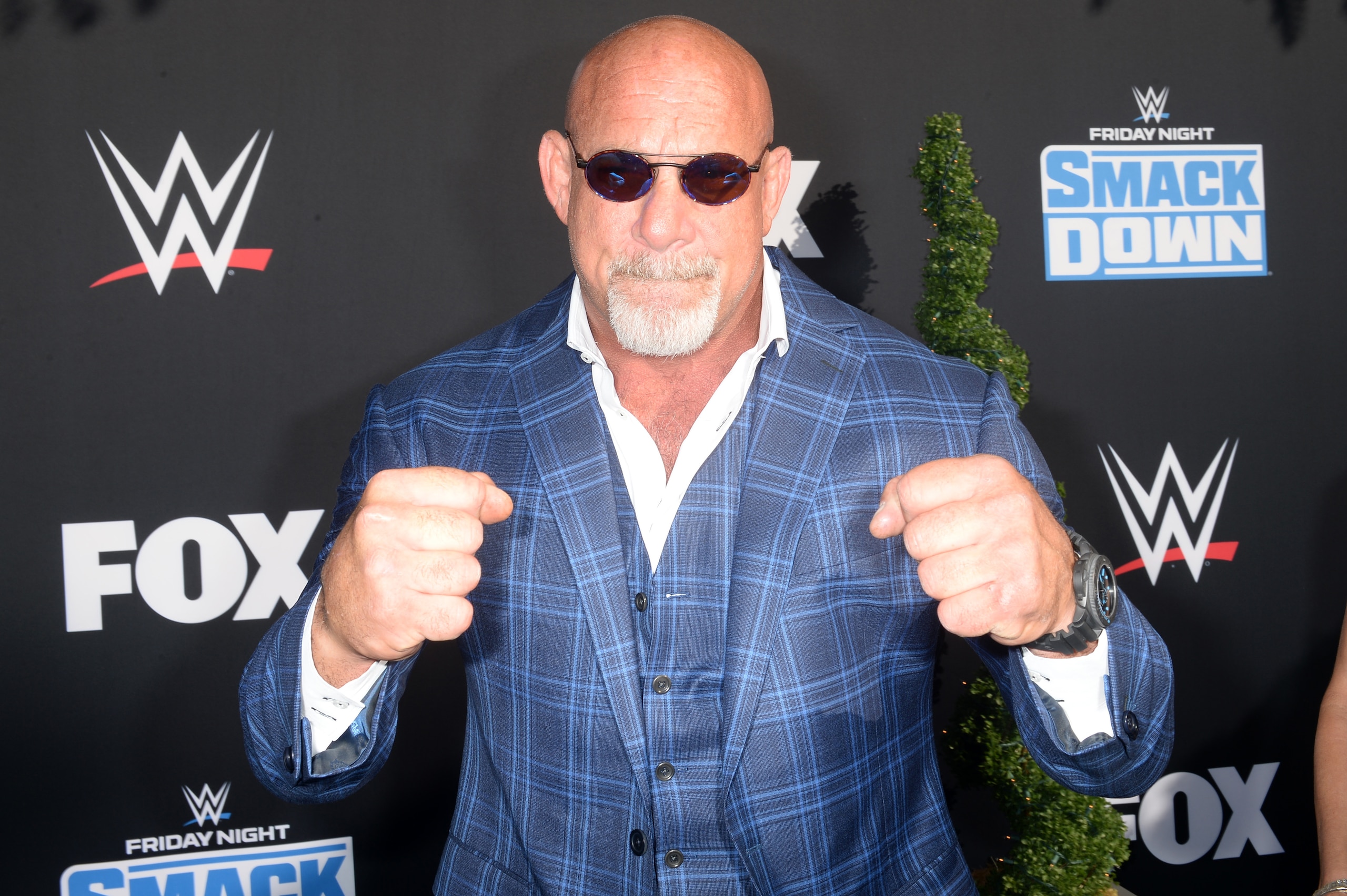 LOS ANGELES, CALIFORNIA - OCTOBER 04: Bill Goldberg attends WWE 20th Anniversary Celebration Marking Premiere of WWE Friday Night SmackDown on FOX at Staples Center on October 04, 2019 in Los Angeles, California. (Photo by Jerod Harris/Getty Images)