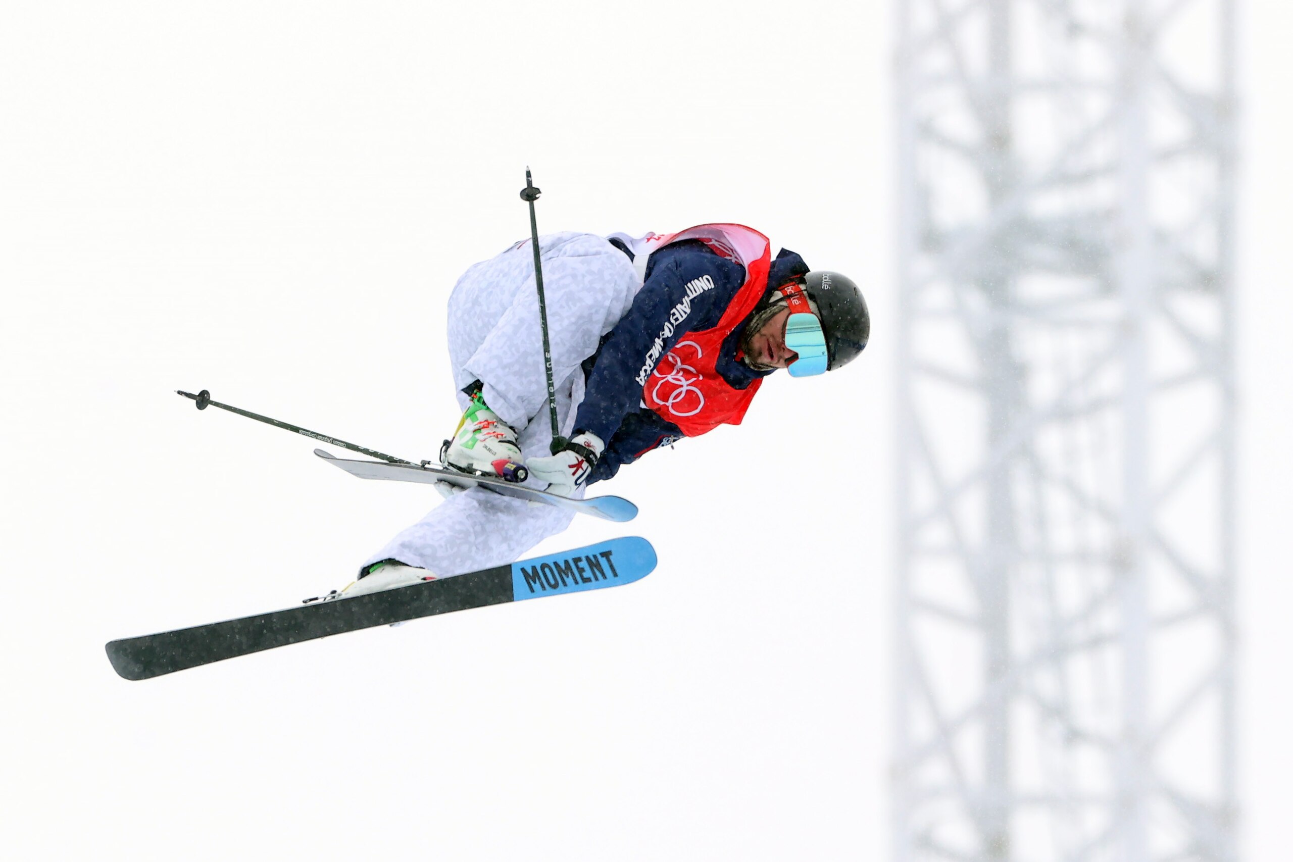 ZHANGJIAKOU, CHINA - FEBRUARY 17: David Wise of Team United States competes during the Men's Freestyle Skiing Freeski Halfpipe Qualification on Day 13 of the Beijing 2022 Winter Olympics at Genting Snow Park on February 17, 2022 in Zhangjiakou, China. (Photo by Ian MacNicol/Getty Images)