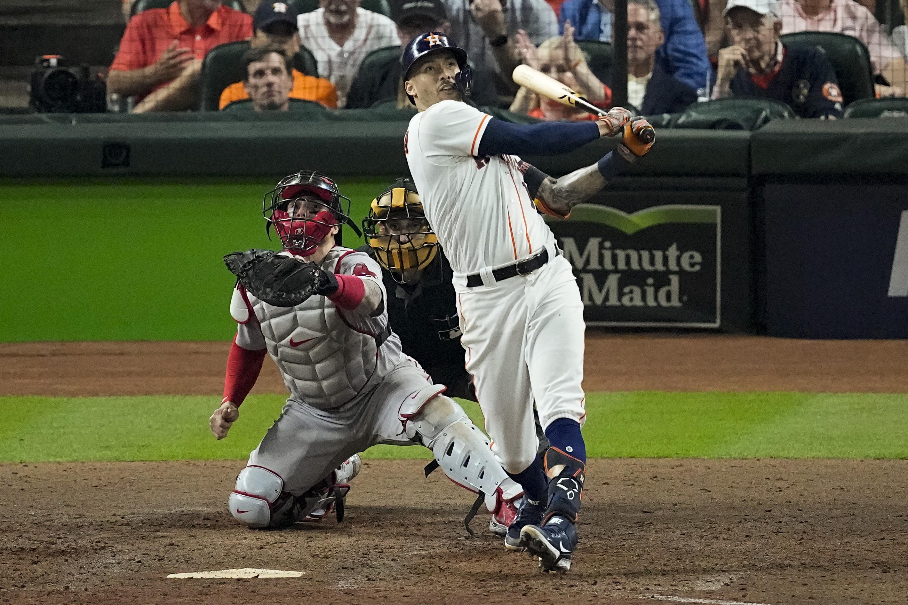 Minute Maid signage due an outfield shift