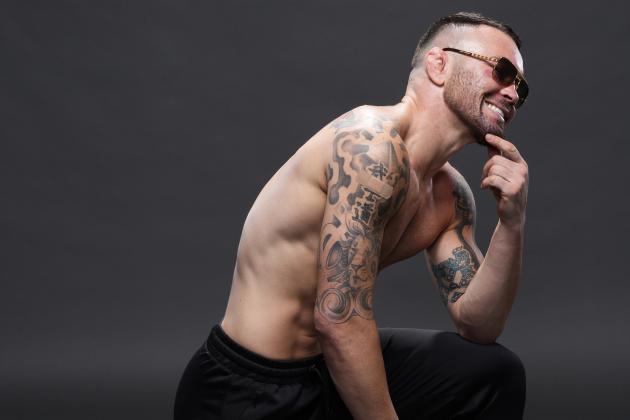 LAS VEGAS, NEVADA - MARCH 05: Colby Covington poses for a portrait after his victory during the UFC 272 event on March 05, 2022 in Las Vegas, Nevada. (Photo by Mike Roach/Zuffa LLC)