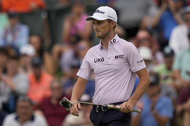 Will Zalatoris walks on the fourth green during the second round of the PGA Championship golf tournament at Southern Hills Country Club, Friday, May 20, 2022, in Tulsa, Okla. (AP Photo/Eric Gay)