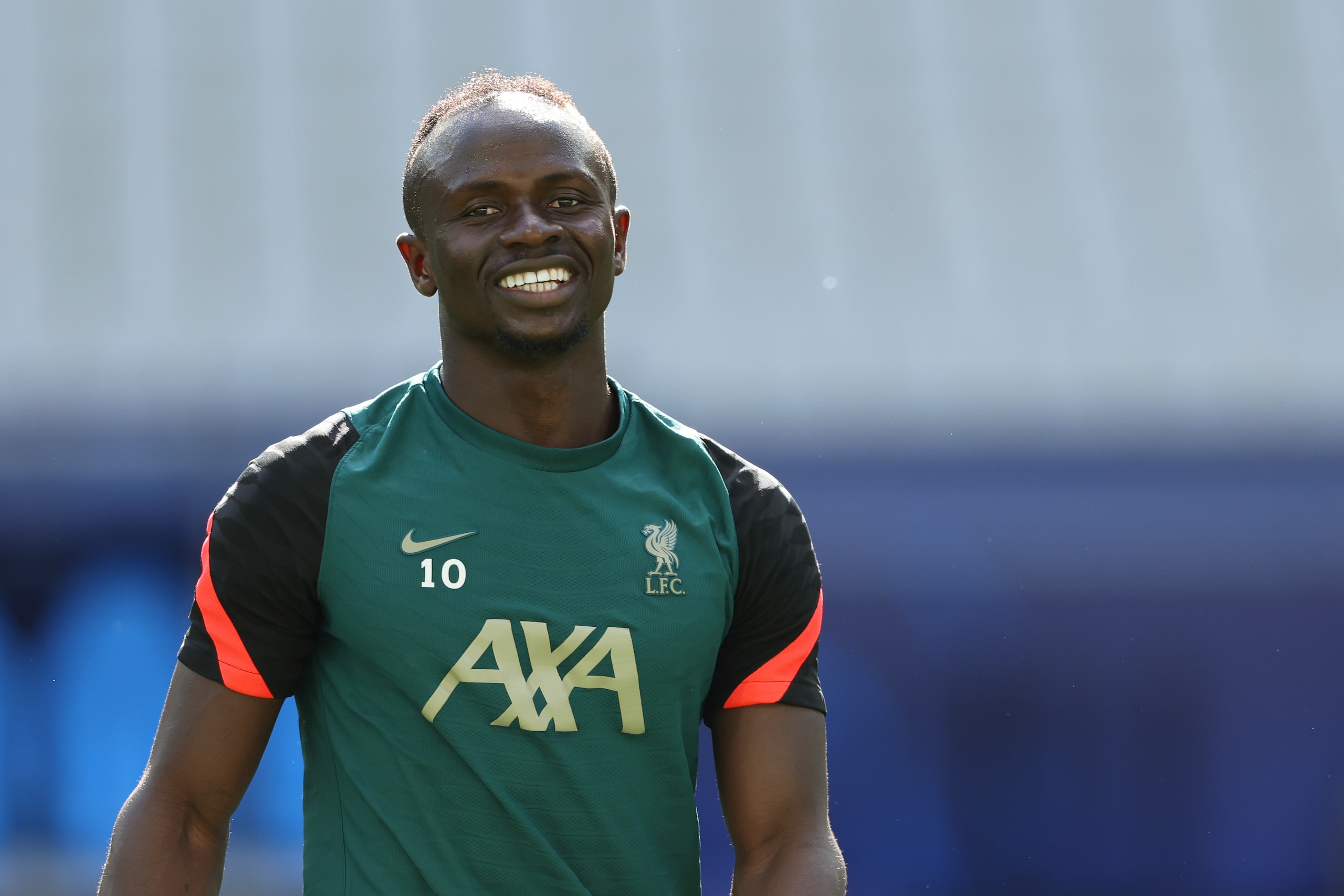 PARIS, FRANCE - MAY 27: Sadio Mane of Liverpool during a Liverpool FC Training Session at Stade de France on May 27, 2022 in Paris, France. Liverpool will face Real Madrid in the UEFA Champions League final on May 28, 2022. (Photo by Matthew Ashton - AMA/Getty Images)